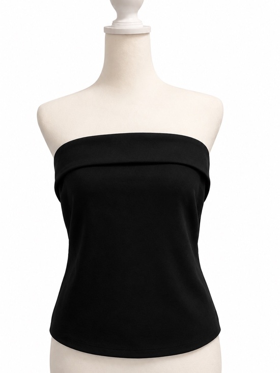 Dynamite Tops - Dynamite Black Strapless Tube Camisole